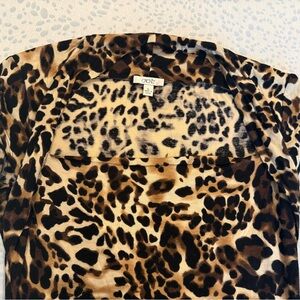 Cache Leopard Print Top